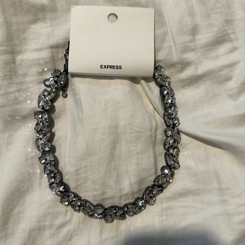 NWT - Express Crystal Bib Necklace